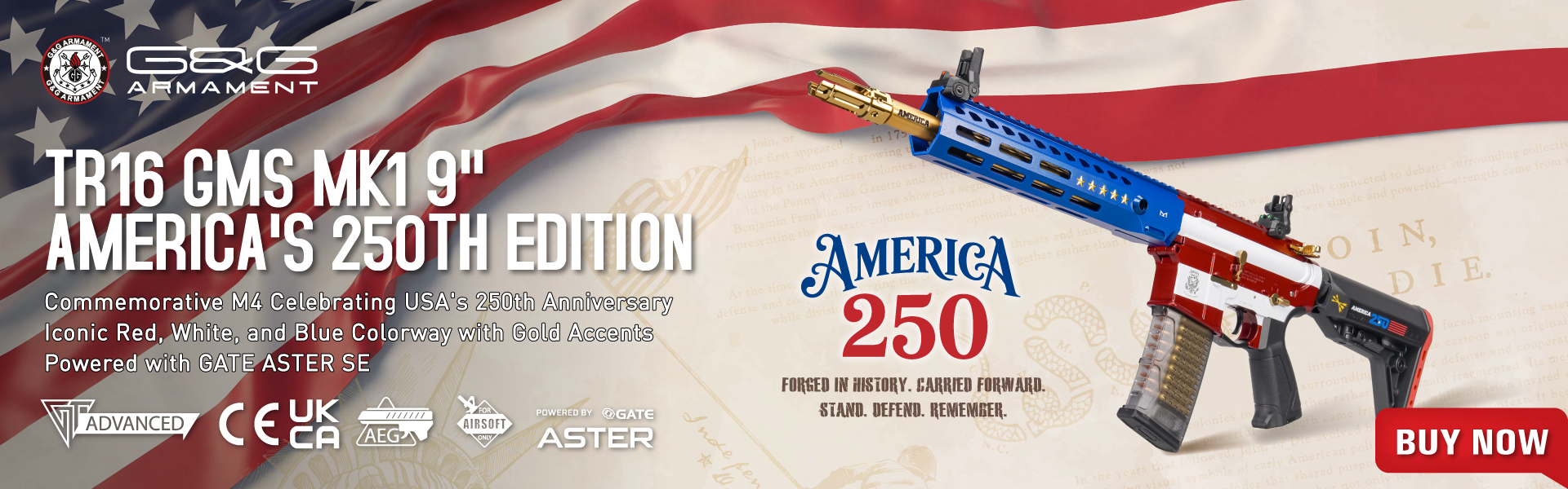 G&G TR16 GMS MK1 9" America's 250th Edition