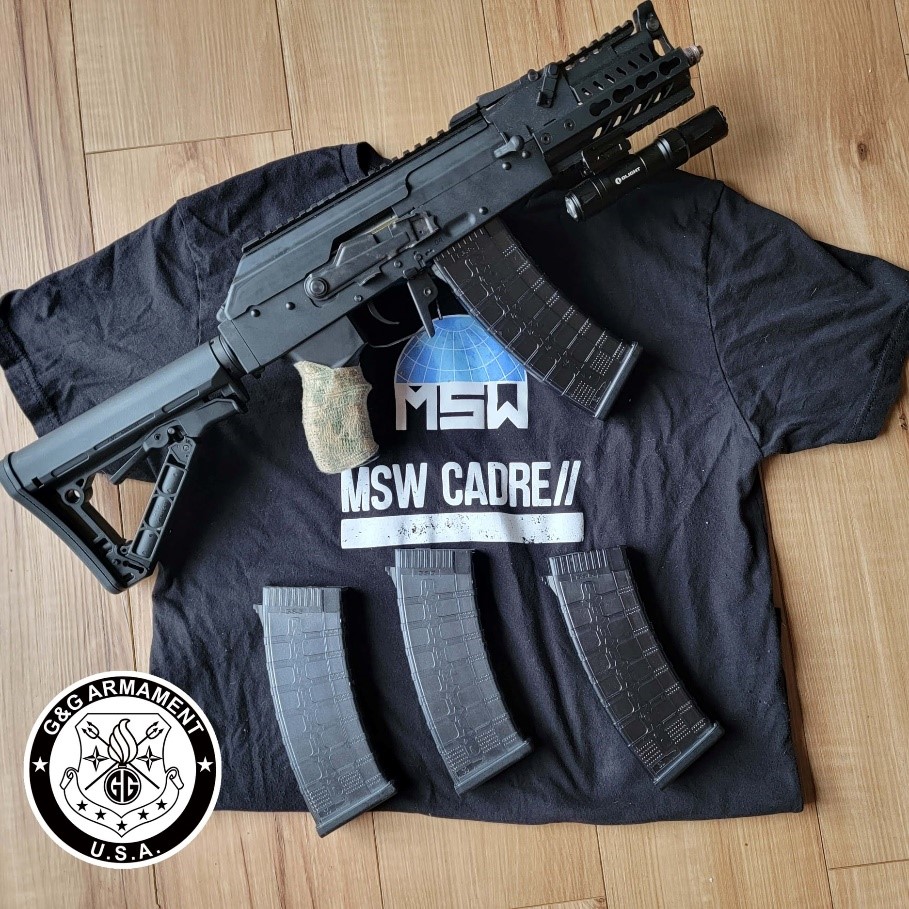 Milsim West T-Shirt with Rifle and Spare Mags
